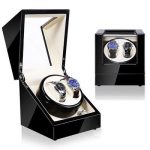 Remontoir Montre Automatique à LED de Luxe – 2 Emplacements, Élégance & Précision