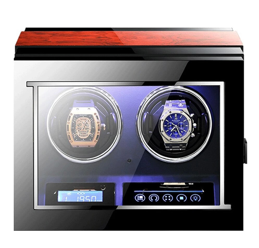 Remontoir Bois Laqué 2 Slots – Qualité & Élégance pour Montre Automatique