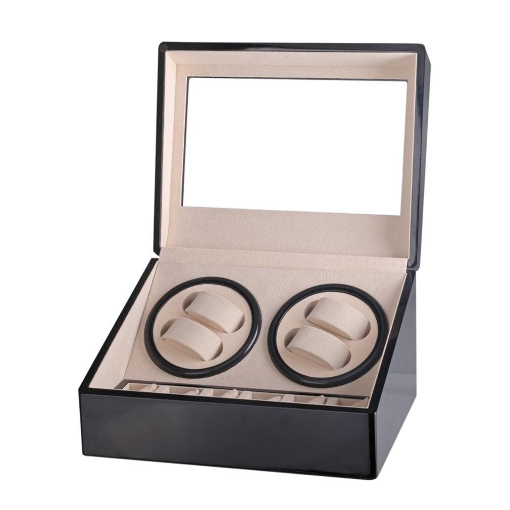 Remontoir Montre Automatique en Bois de Qualité Supérieure – 4 Emplacements 🔵