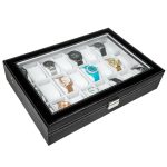 Boîte à Montre en Cuir Simili 24 Emplacements - Qualité Premium