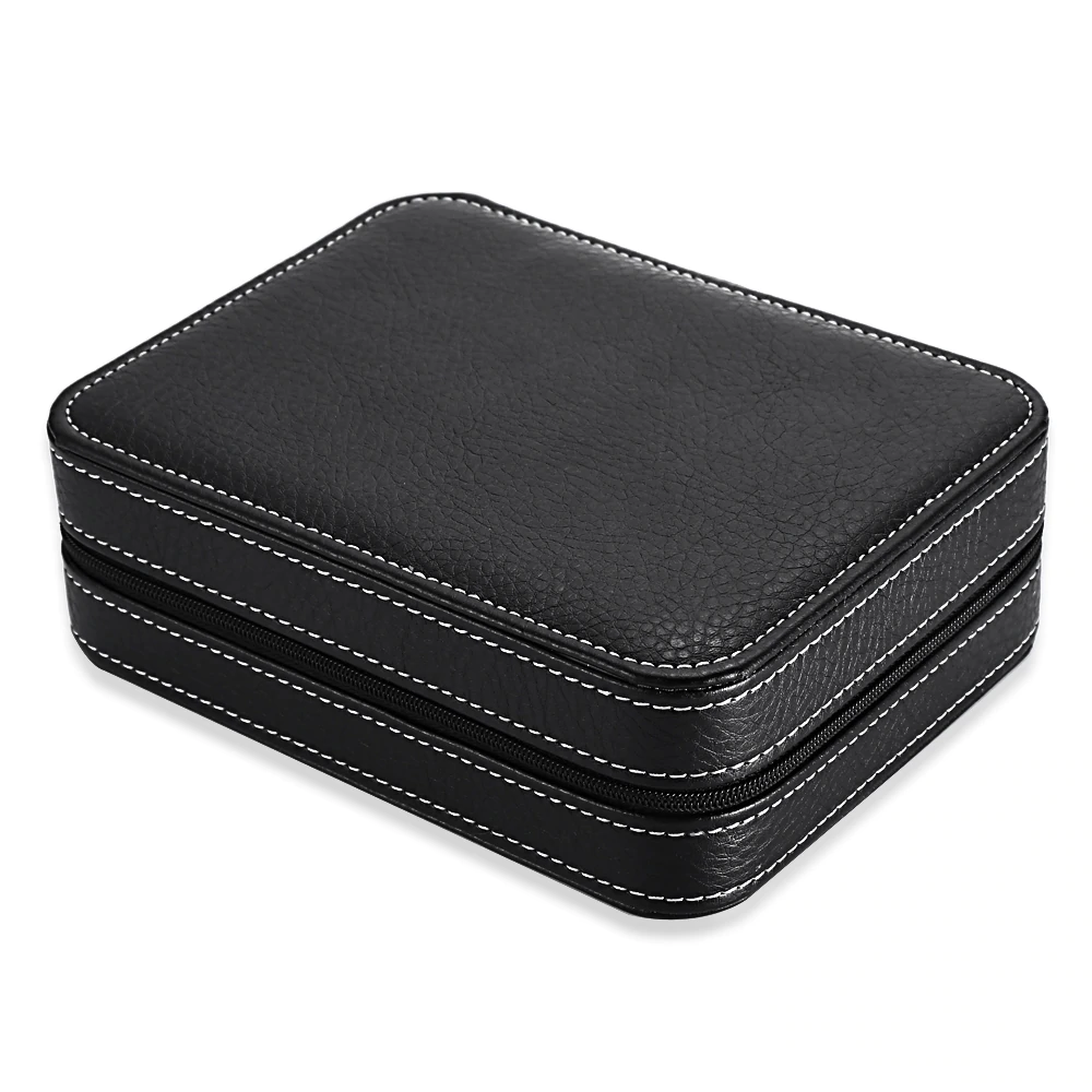 Housse Montre en Cuir 4 Emplacements - Finitions Premium