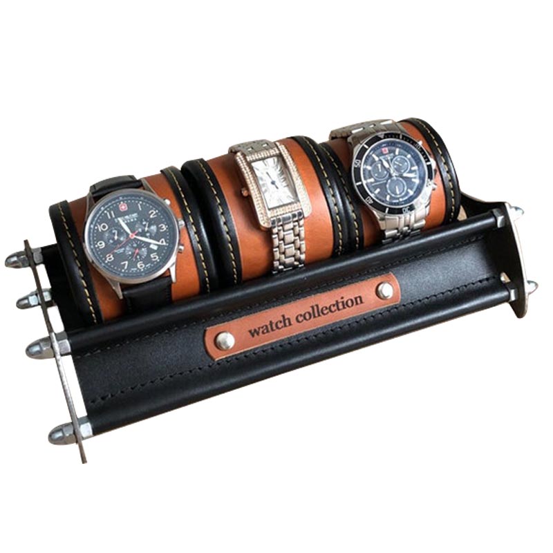 Présentoir de montres en bois, 10 emplacements, qualité supérieure