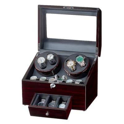 Remontoir à Montre en Bois – 4+9 Fentes, pour Garder Votre Collection Bien Organisée