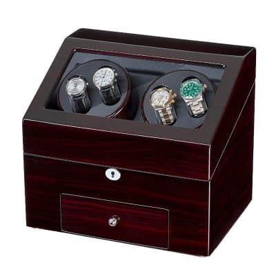 Remontoir à Montre en Bois – 4+9 Fentes, pour Garder Votre Collection Bien Organisée