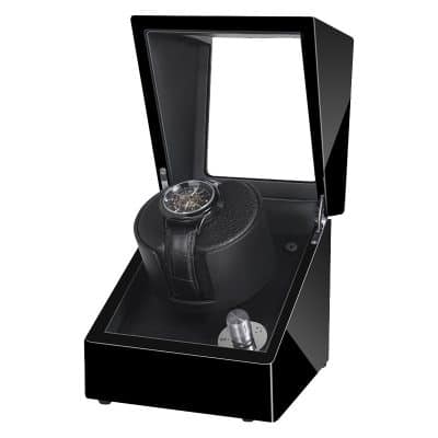 Remontoir à Montre Noir Brillant – 1 Fente, de Qualité Supérieure 🔝