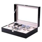 Coffret à Montre Crocodile de Luxe – 12 Emplacements