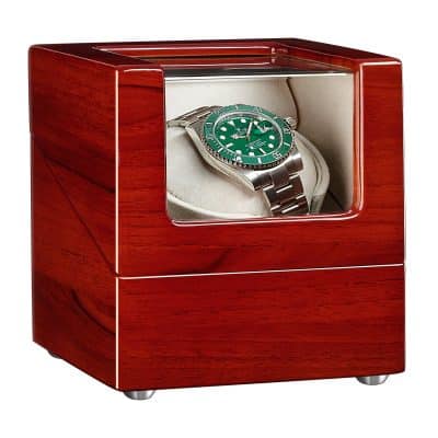 Remontoir à Montre en Bois de Rose – 1 Fente, Qualité Premium