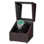 Remontoir à Montre en Chêne – 1 Fente pour Garder votre Montre à l’Heure.