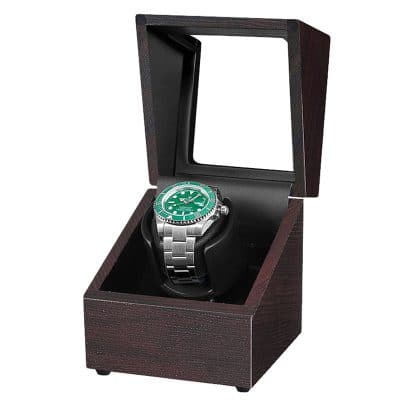 Remontoir à Montre en Chêne – 1 Fente pour Garder votre Montre à l’Heure.