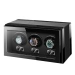 Remontoir à Montre Piano Black – 3 Fentes 💰 Qualité Premium