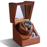 Remontoir Montre en Bois Rustique - 10 Emplacements, Qualité Premium