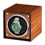 Remontoir Montre Cube Noyer 2 Emplacements - Qualité Supérieure