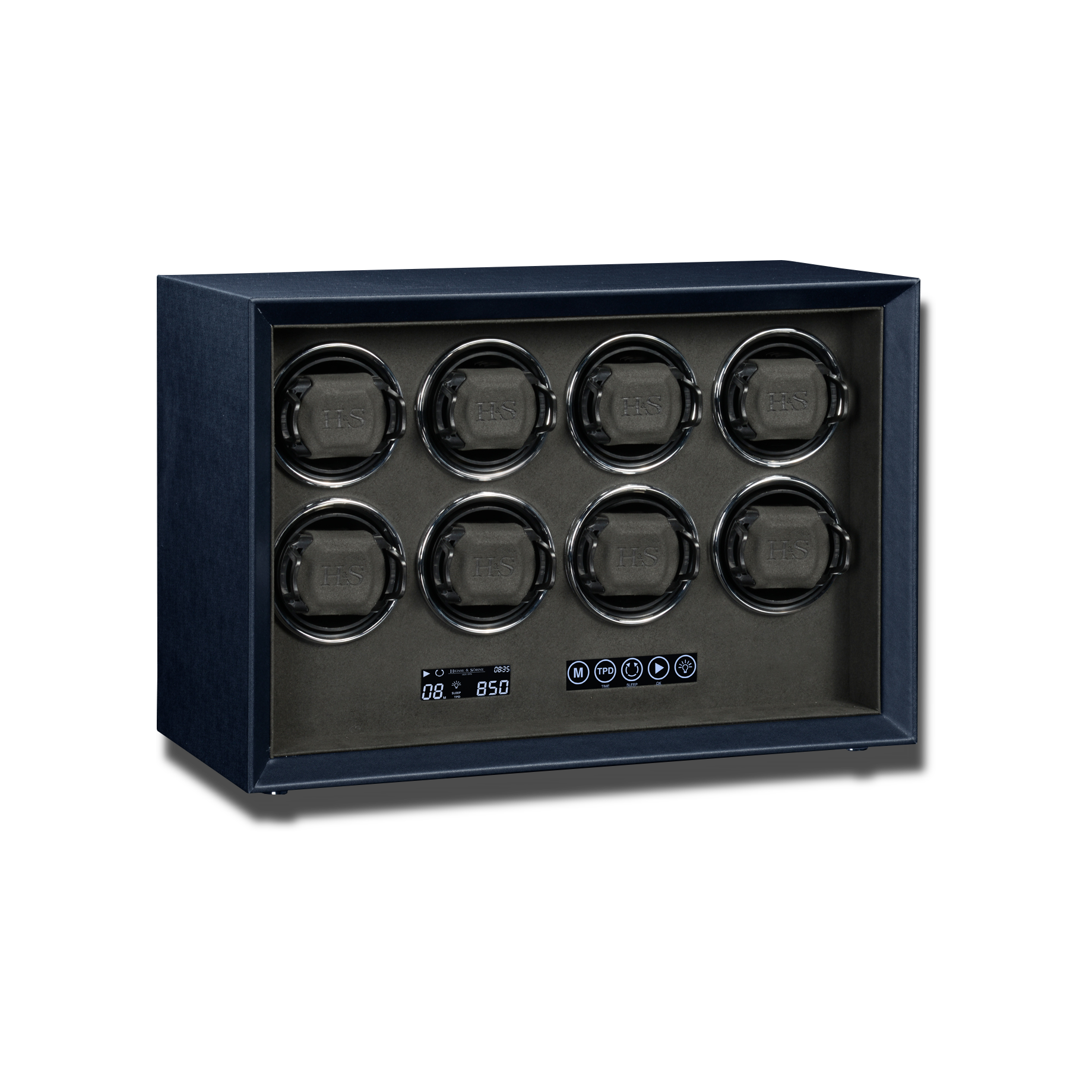 Remontoir Montre Gardien Bleu - 6 Emplacements - Finitions de Qualité Supérieure