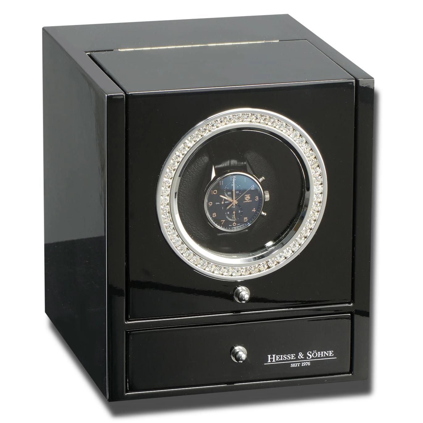 Remontoir Montre Glamour Noir - 10 Emplacements, Qualité Premium