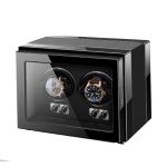 Remontoir à Montre Piano Black – 2 Fentes 💰 Qualité Premium