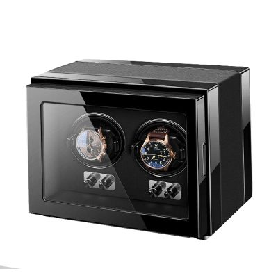 Remontoir à Montre Piano Black – 2 Fentes 💰 Qualité Premium