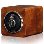 Remontoir montre Teck 4 emplacements, finitions de qualité supérieure