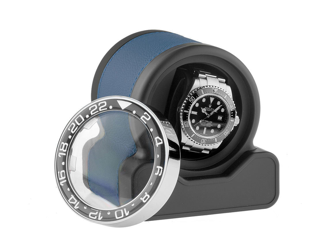 Remontoir Montre Scatola Del Tempo Bleu - 12 Emplacements - Qualité Premium