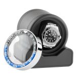 Remontoir Montre Scatola del Tempo Gris - 12 Emplacements - Qualité Premium