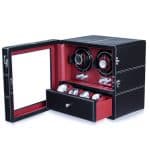 Remontoir Montre Stendhal Duo - Bois & Métal, 2 Emplacements, Qualité Premium