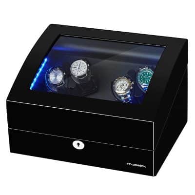 Remontoir à Montre Luxueux – 4 + 6 Fentes, en Bois Précieux et Finitions Exceptionnelles.