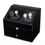 Remontoir à Montre Piano Black – 4+9 Fentes, Qualité Premium